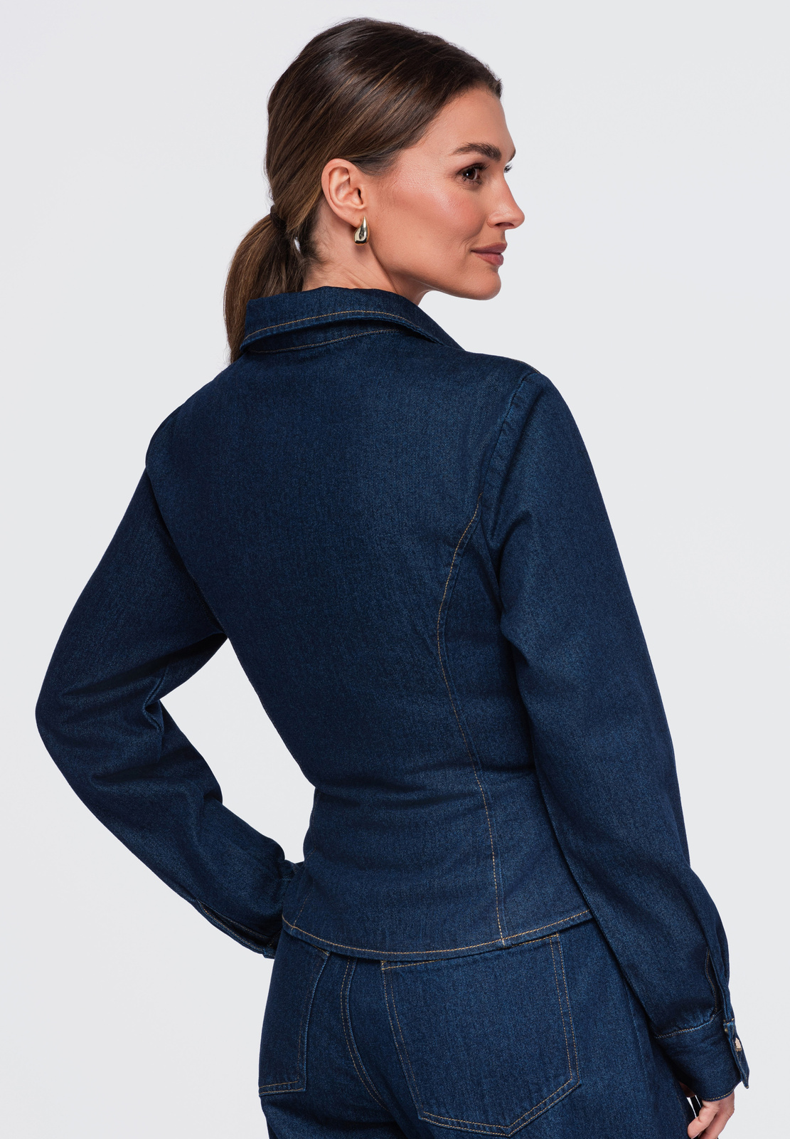 Ombre Clothing naiste teksasärk küljepaeltega - Image 10