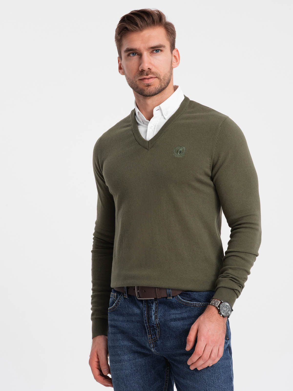 Meeste V-kaelusega kampsun Ombre Clothing - Image 62