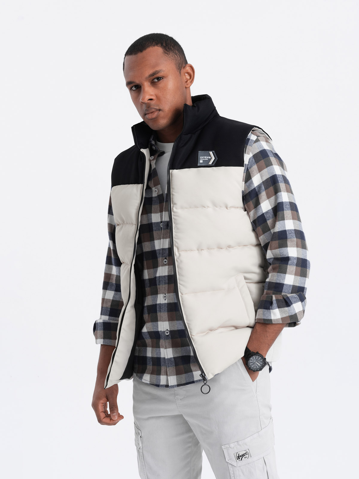 Meeste tepitud vest Ombre Clothing - Image 1
