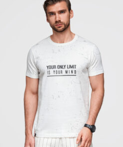 Meeste T-särk Ombre Clothing tekstiprindiga
