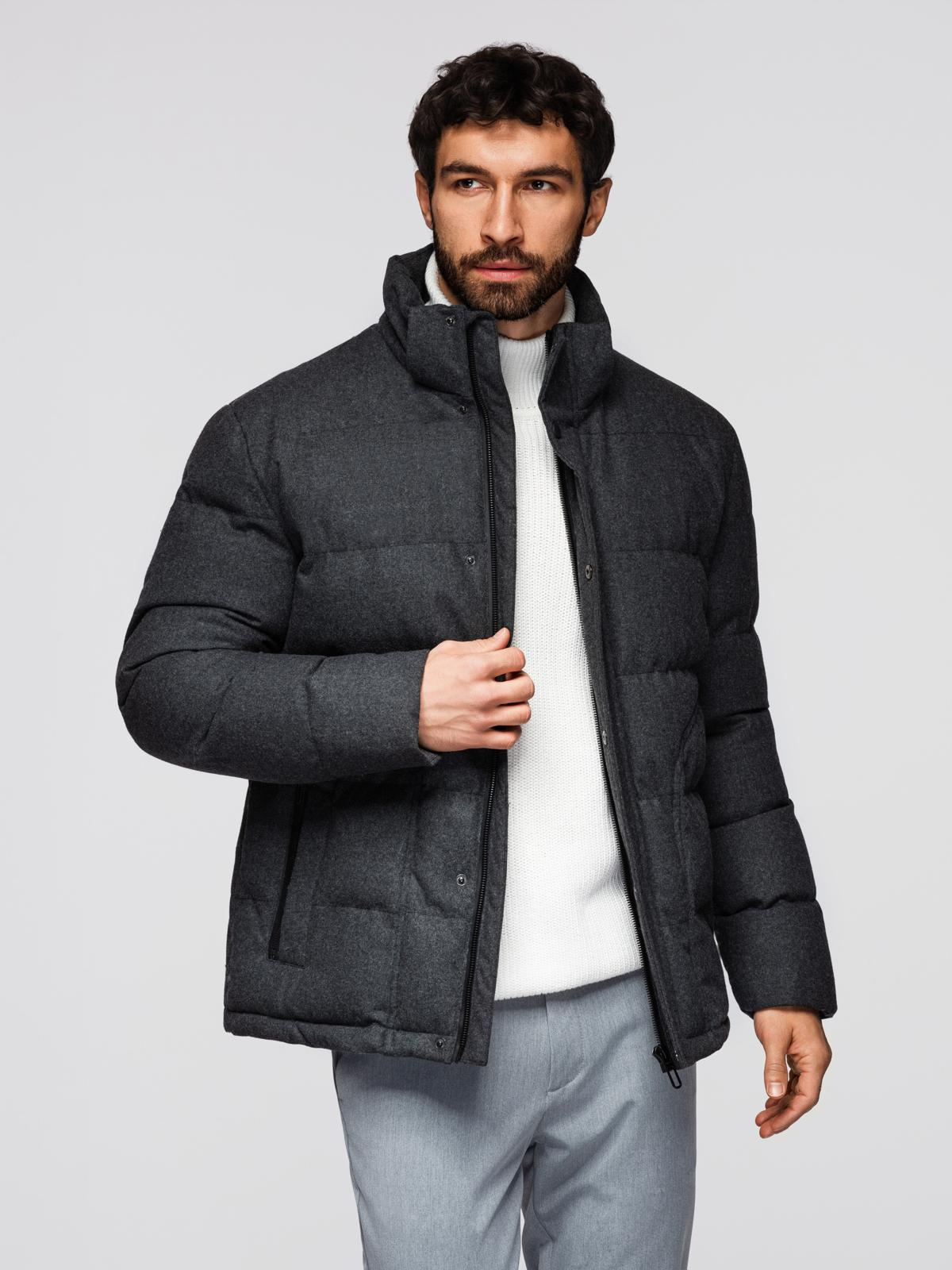 Meeste tepitud kapuutsiga jope Ombre Clothing - Image 12