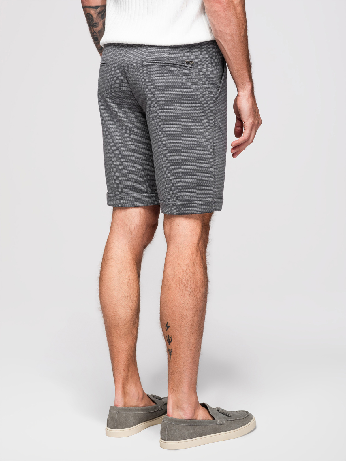 Ombre Clothing meeste lühikesed püksid nöörvööga - Image 14