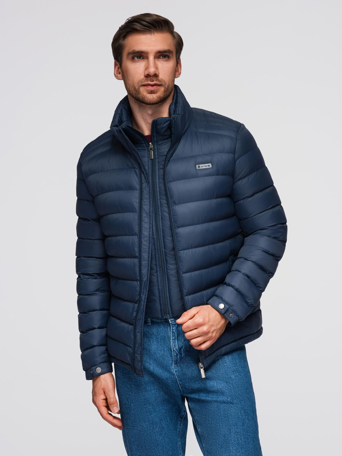 Ombre Clothing meeste tepitud jope püstkraega - Image 2