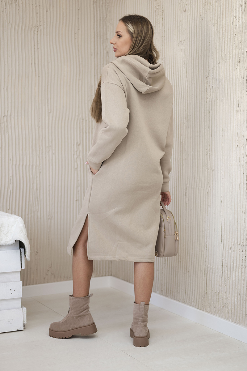 Soe kapuutsiga pikk dresskleit Kesi - Image 24