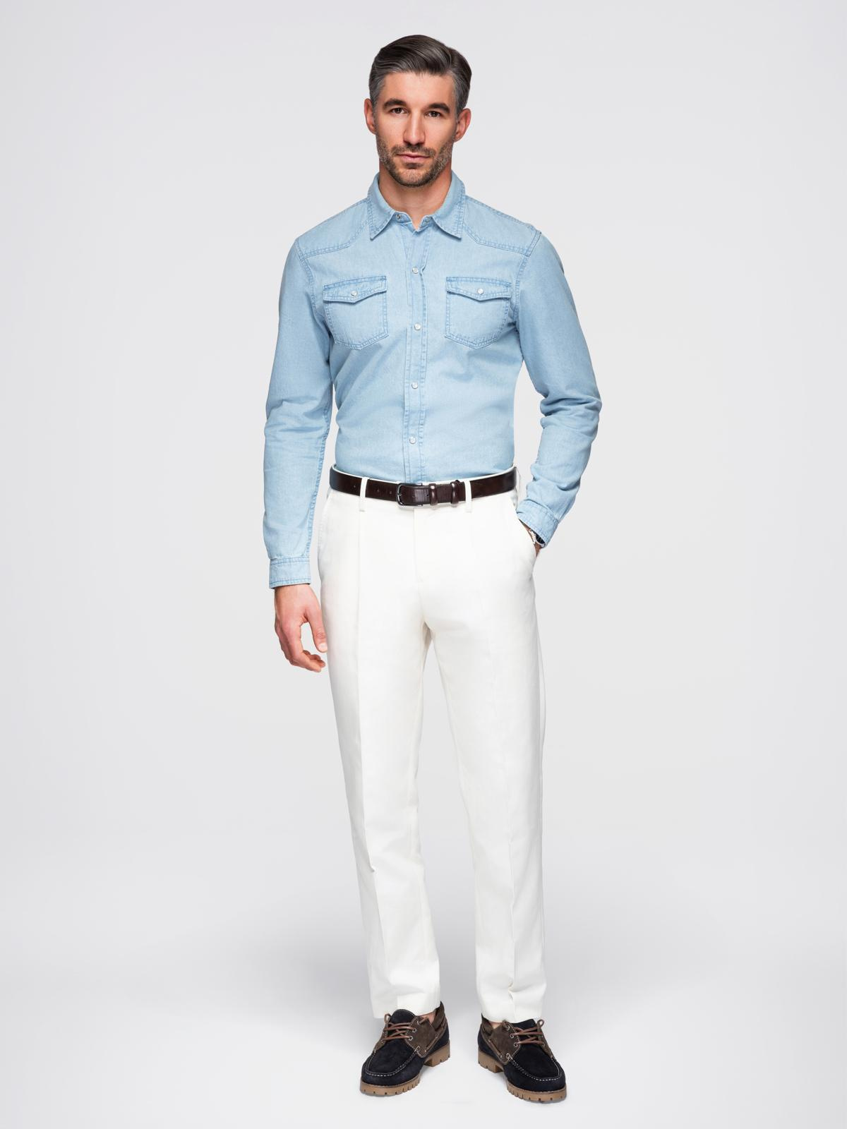 Ombre Clothing meeste teksasärk rinnataskutega - Image 3