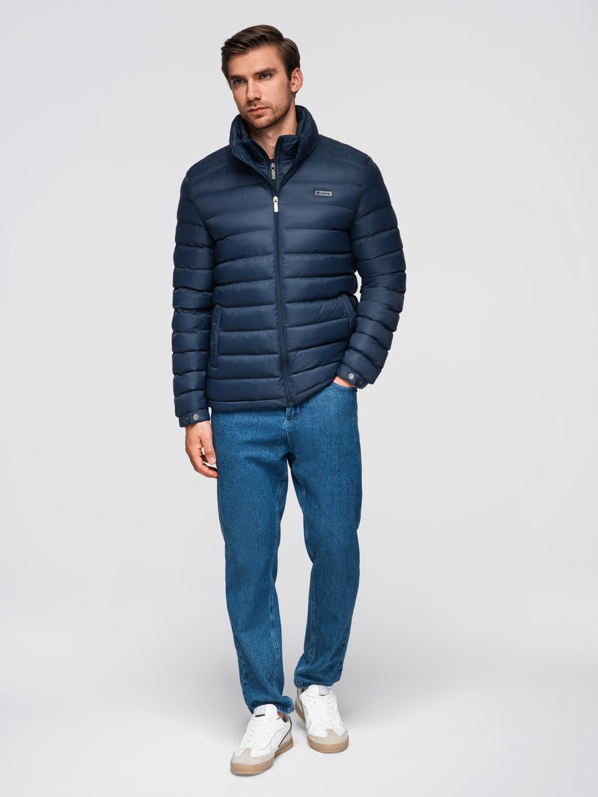 Ombre Clothing meeste tepitud jope püstkraega - Image 5