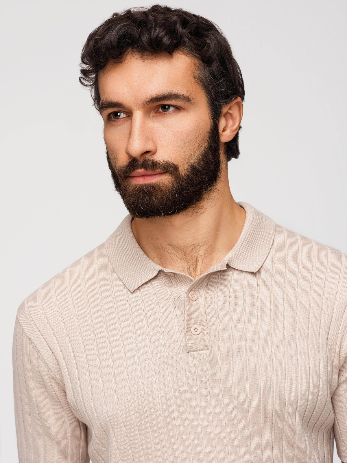 Meeste vertikaalse soonikkoega polosärk Ombre Clothing - Image 8