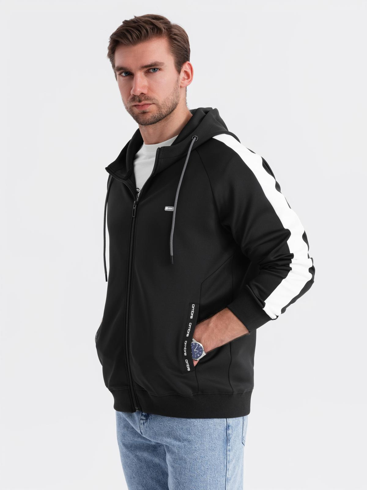Ombre Clothing meeste lukuga pusa püstkrae ja triipudega - Image 28