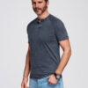 Ombre Clothing meeste nööpidega Henley T-särk - Thumbnail Image 9