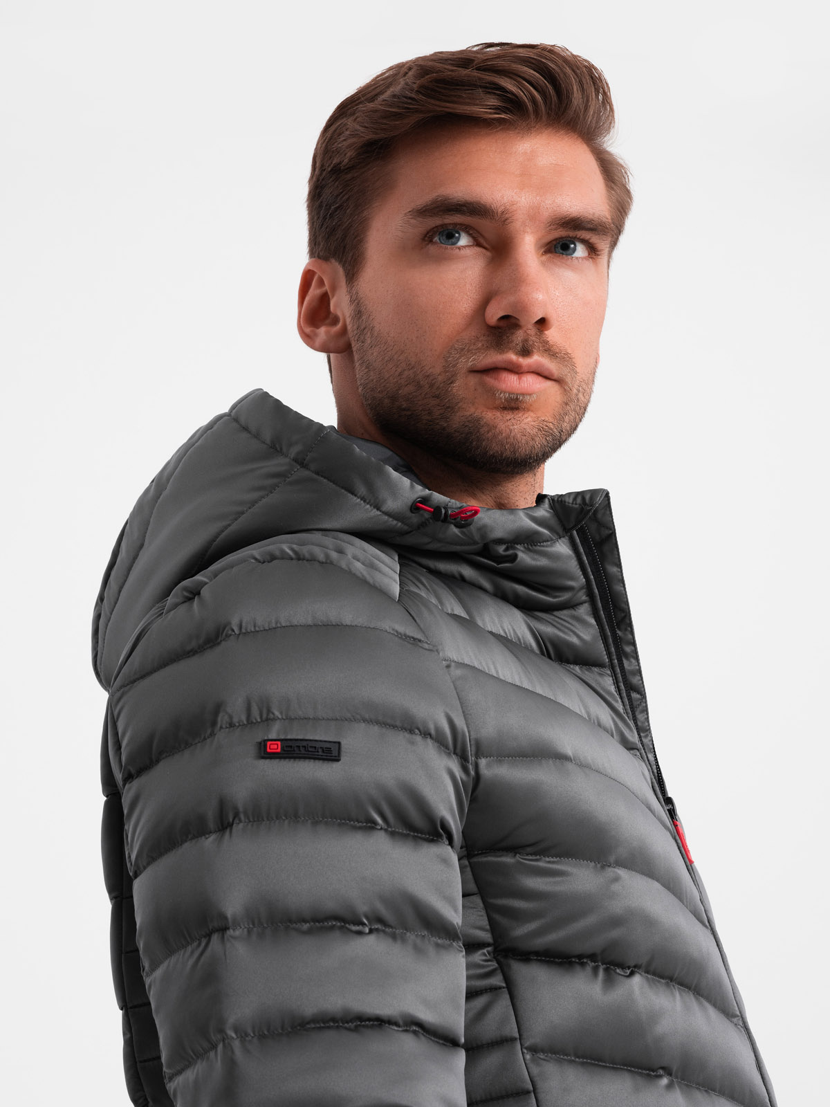 Meeste tepitud jope kapuutsiga Ombre Clothing - Image 2