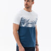 Meeste puuvillane T-särk palmilehtede mustriga Ombre Clothing - Thumbnail Image 3