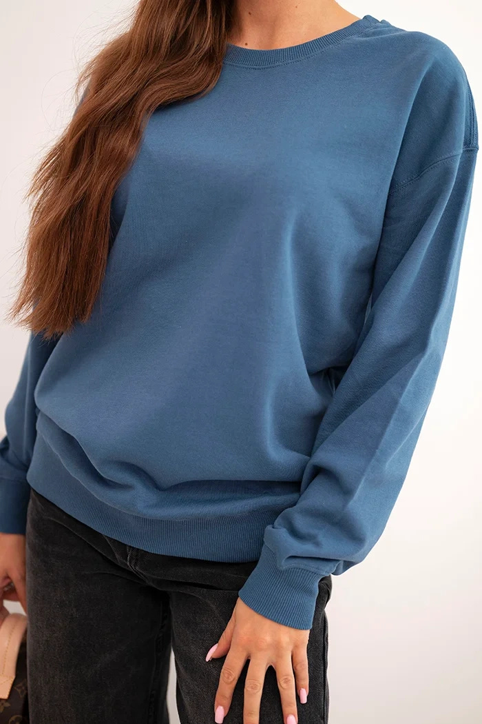 Kesi naiste puuvillane oversized dressipluus - Image 127