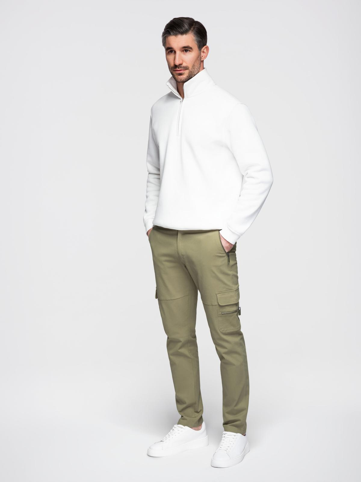 Ombre Clothing meeste cargopüksid lukuga taskutega - Image 12