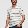 Meeste kootud triibuline polosärk Ombre Clothing - Thumbnail Image 11