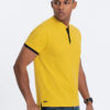 Meeste püstkrae ja nööpidega polosärk Ombre Clothing - Thumbnail Image 119