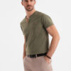 Meeste puuvillane Henley T-särk rinnataskuga Ombre Clothing - Thumbnail Image 12