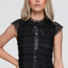 Naiste lühike pitsdetailidega pluus Ombre Clothing - Thumbnail Image 15