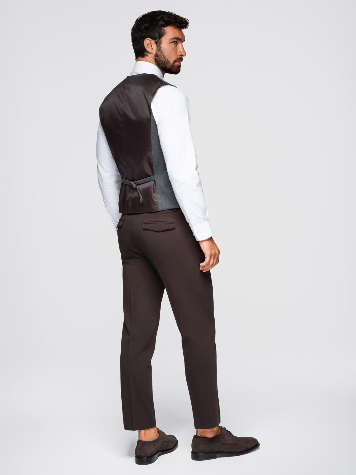 Meeste ülikonnavest nööpidega Ombre Clothing - Image 24