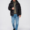 Ombre Clothing meeste tepitud kapuutsiga jope - Thumbnail Image 5