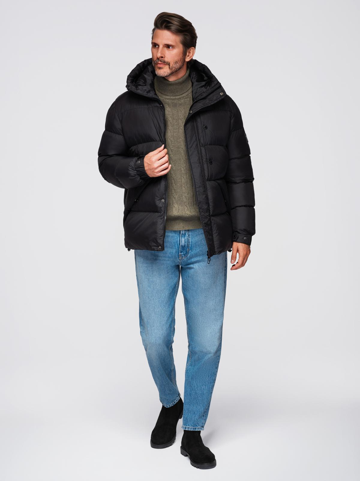Ombre Clothing meeste tepitud kapuutsiga jope - Image 5