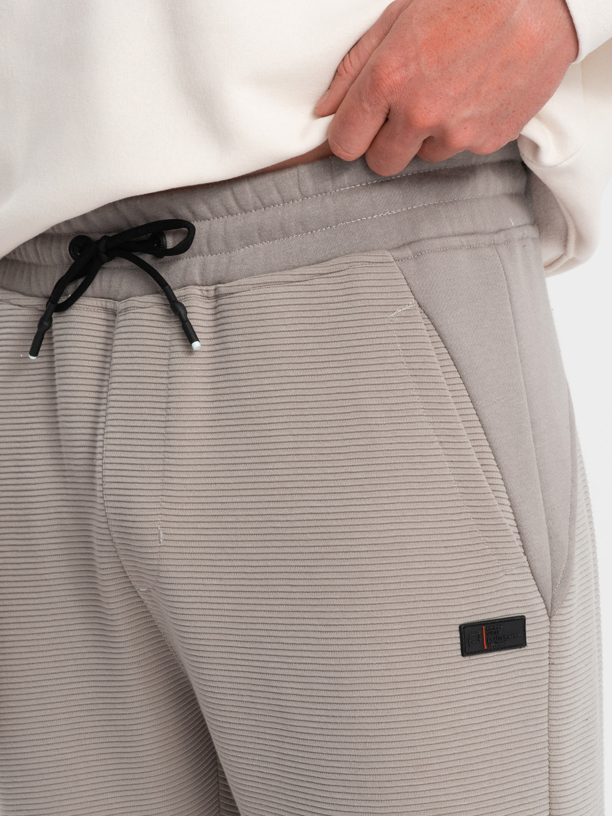 Ombre Clothing meeste dressipüksid ottomani kangast vahetükkidega - Image 19