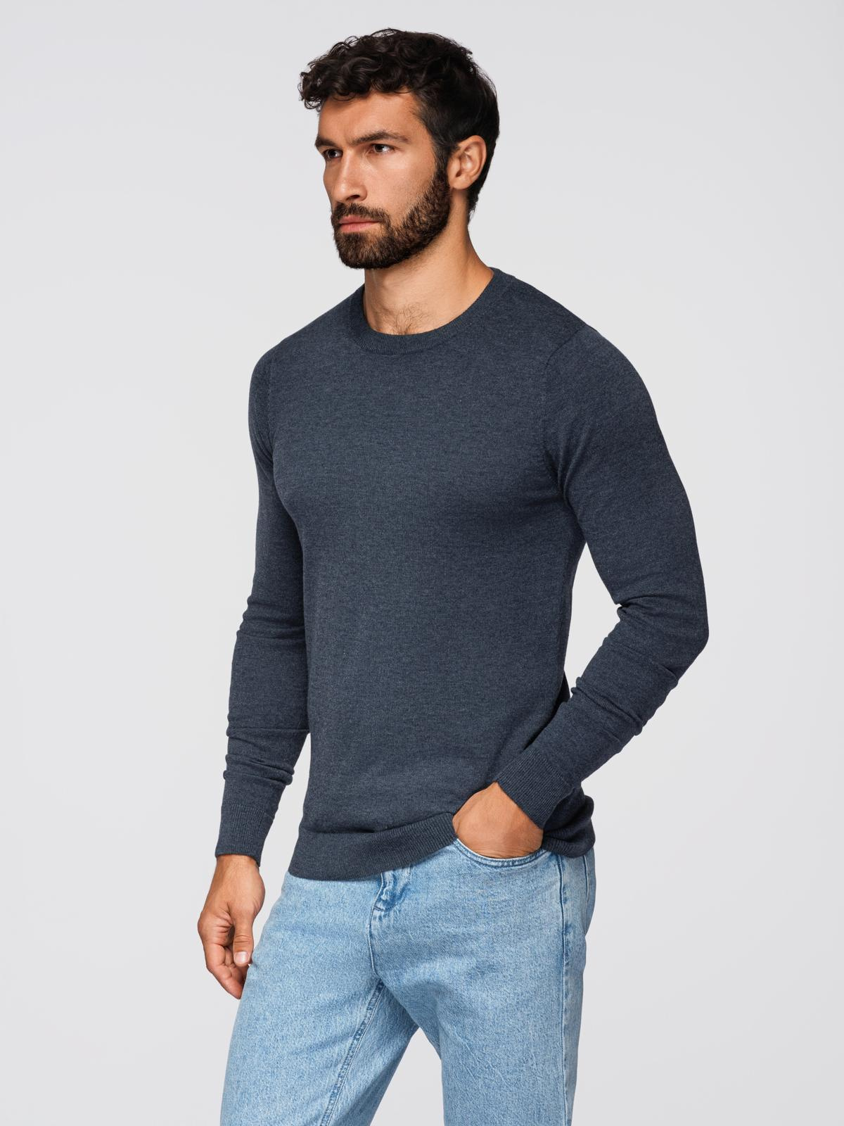 Ombre Clothing klassikaline ümara kaelusega meeste kampsun - Image 63