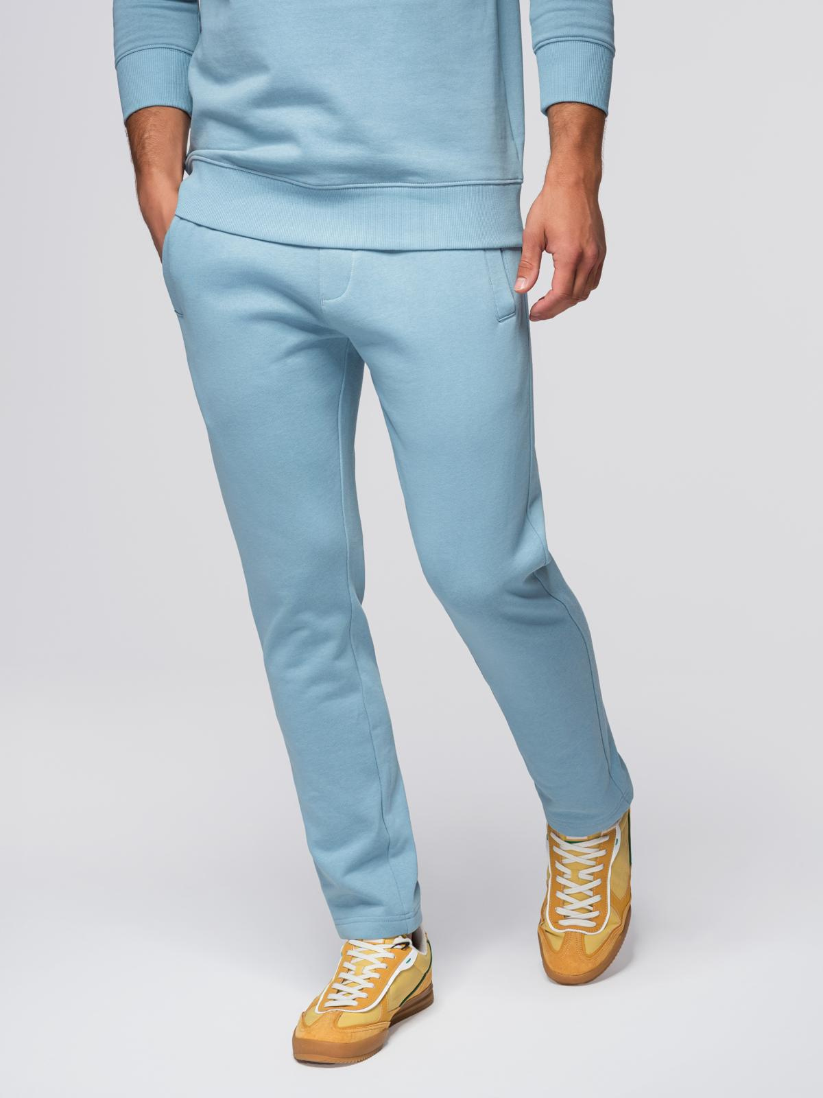 Ombre Clothing meeste puuvillased sirge lõikega dressipüksid - Image 32