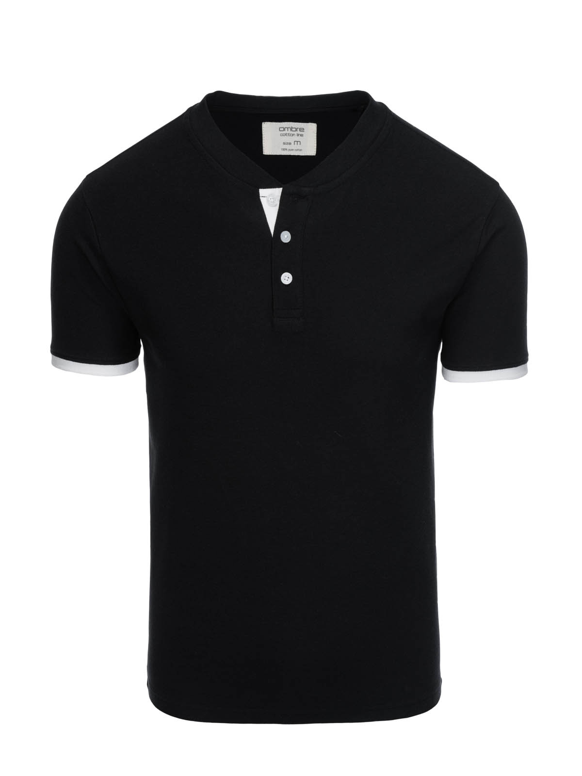 Meeste püstkrae ja nööpidega polosärk Ombre Clothing - Image 57
