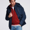 Ombre Clothing meeste puhvjakk kapuutsiga - Thumbnail Image 2