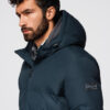 Ombre Clothing meeste pikk tepitud talvejope kapuutsiga - Thumbnail Image 16