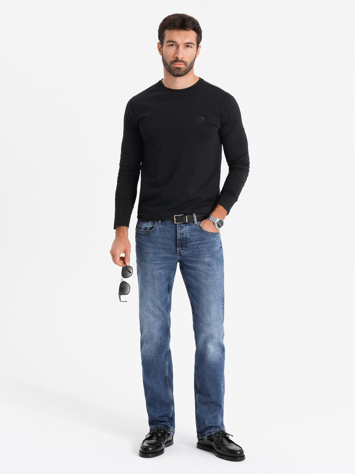 Meeste pikkade varrukatega puuvillane särk Ombre Clothing - Image 4
