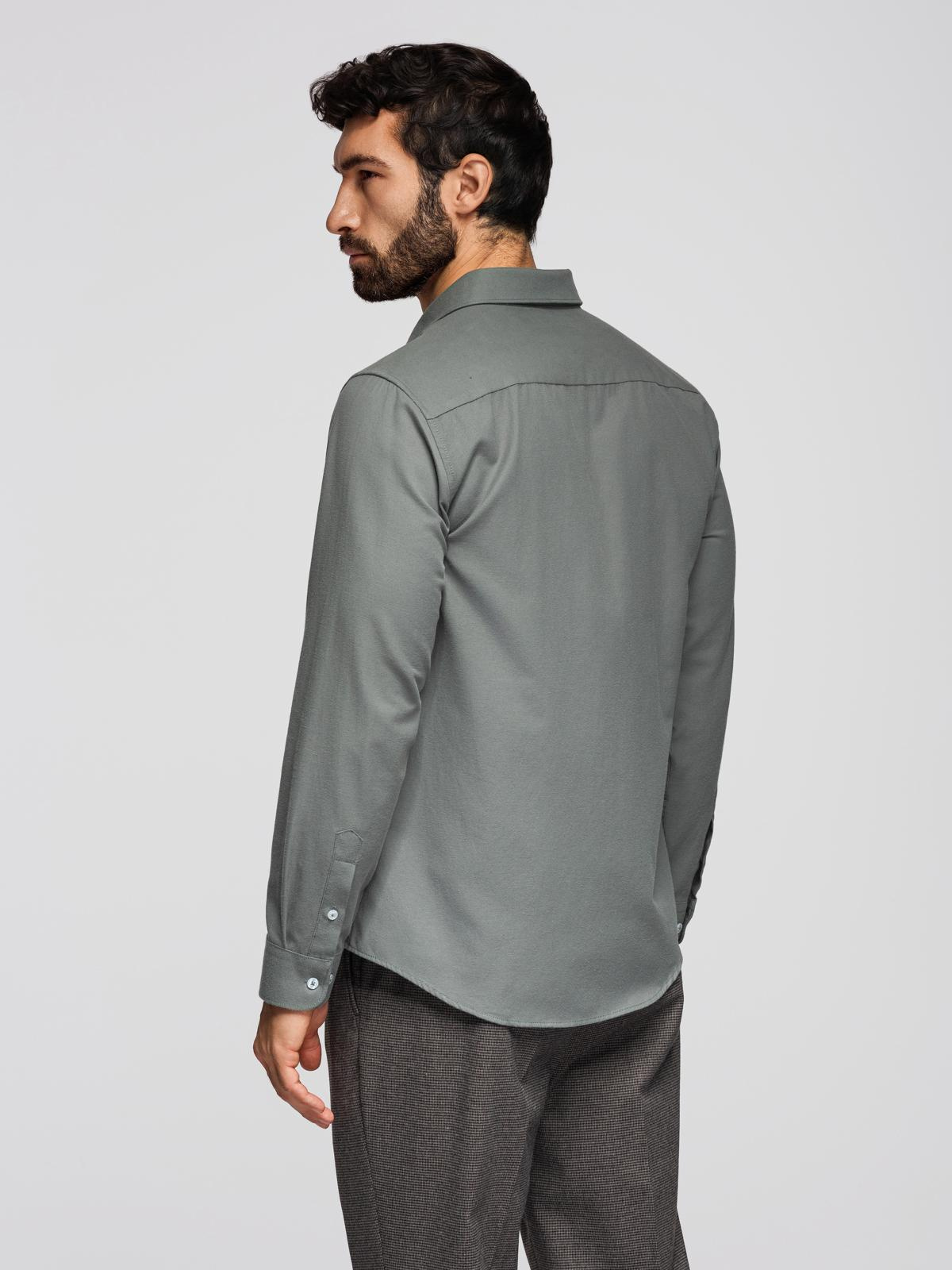 Ombre Clothing meeste pikkade varrukatega triiksärk rinnataskuga - Image 26