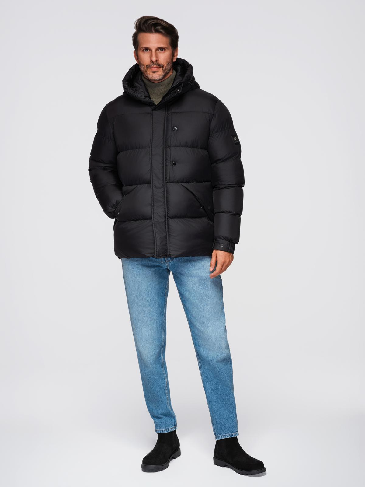 Ombre Clothing meeste tepitud kapuutsiga jope - Image 6