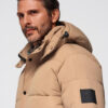 Ombre Clothing pikendatud tegumoega meeste tepitud talvejope kapuutsiga - Thumbnail Image 2