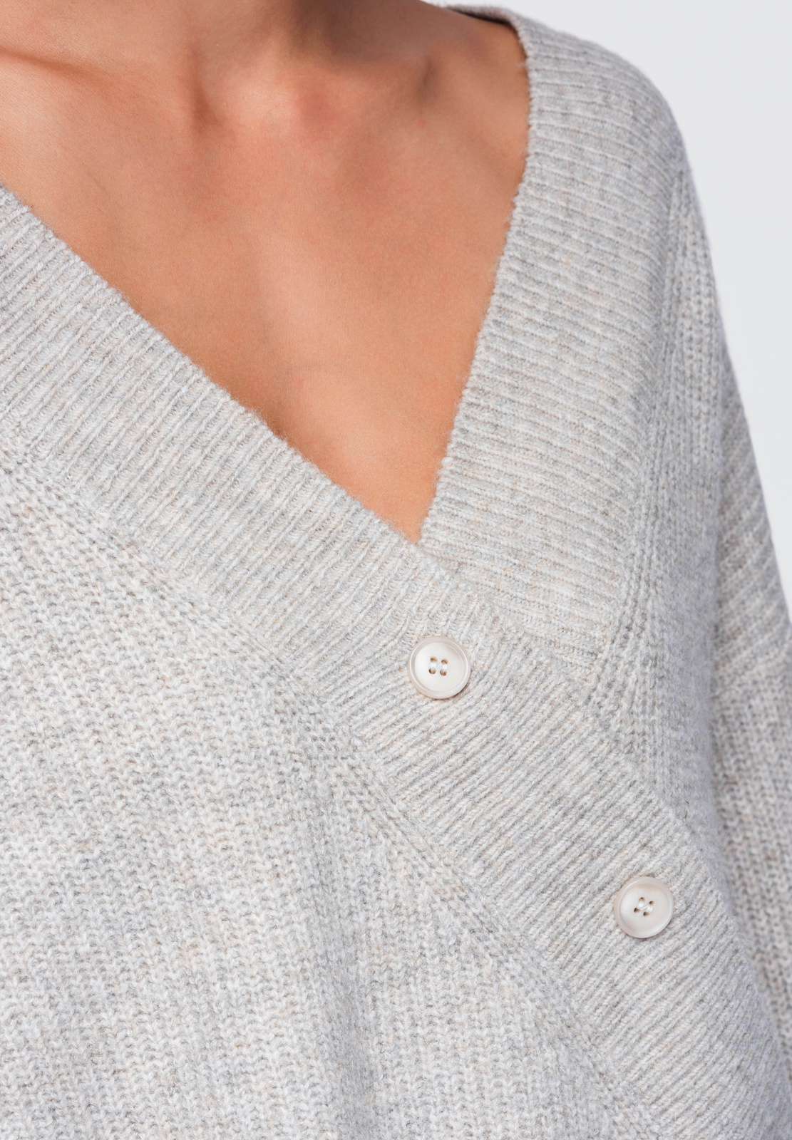 Ombre Clothing naiste asümmeetriline nööpidega kampsun - Image 10