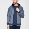 Ombre Clothing meeste lukuga kapuutsiga dressipluus - Thumbnail Image 12