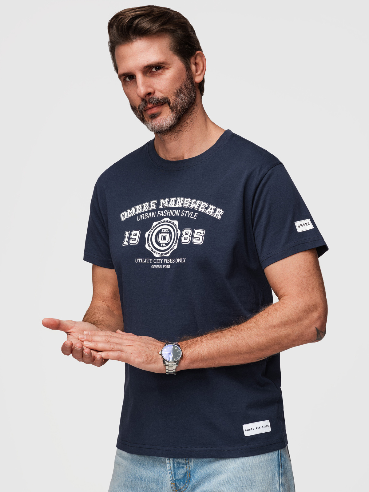 Meeste puuvillane T-särk Ombre Clothing - Image 18