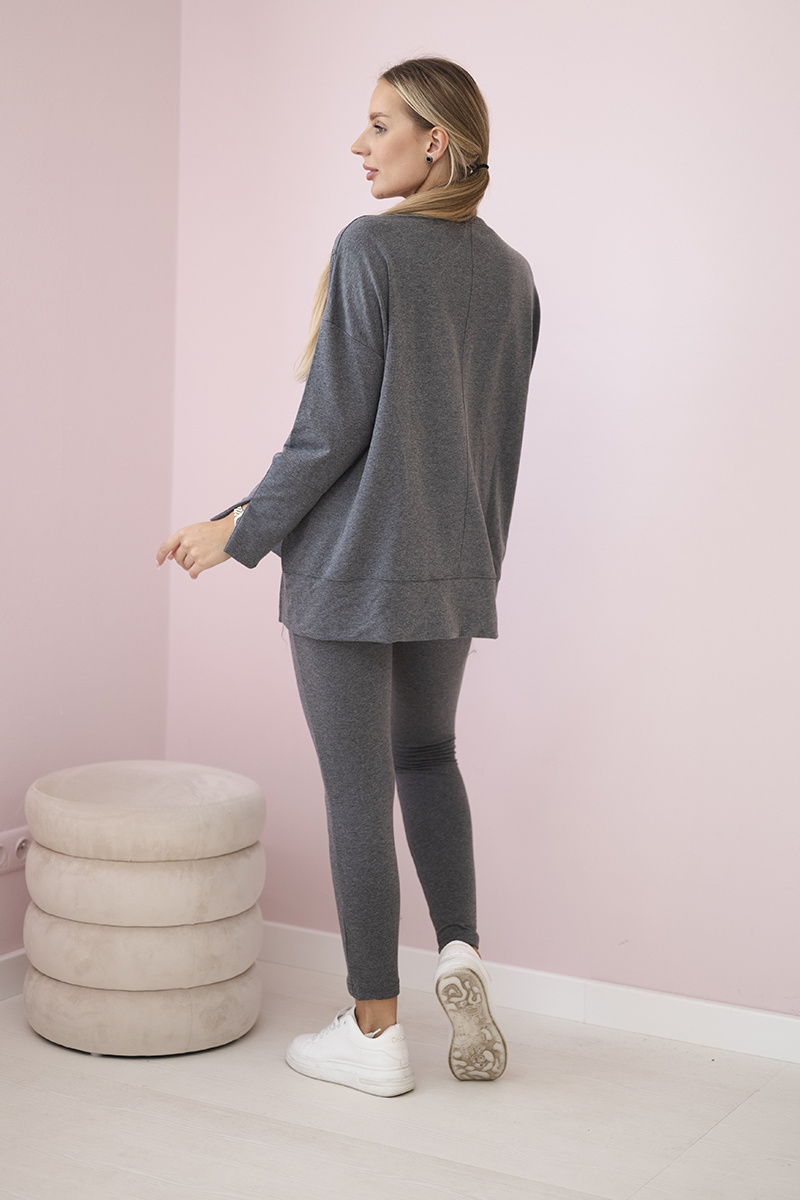 Naiste vabaajakomplekt oversize-pluusi ja pükstega Kesi - Image 3