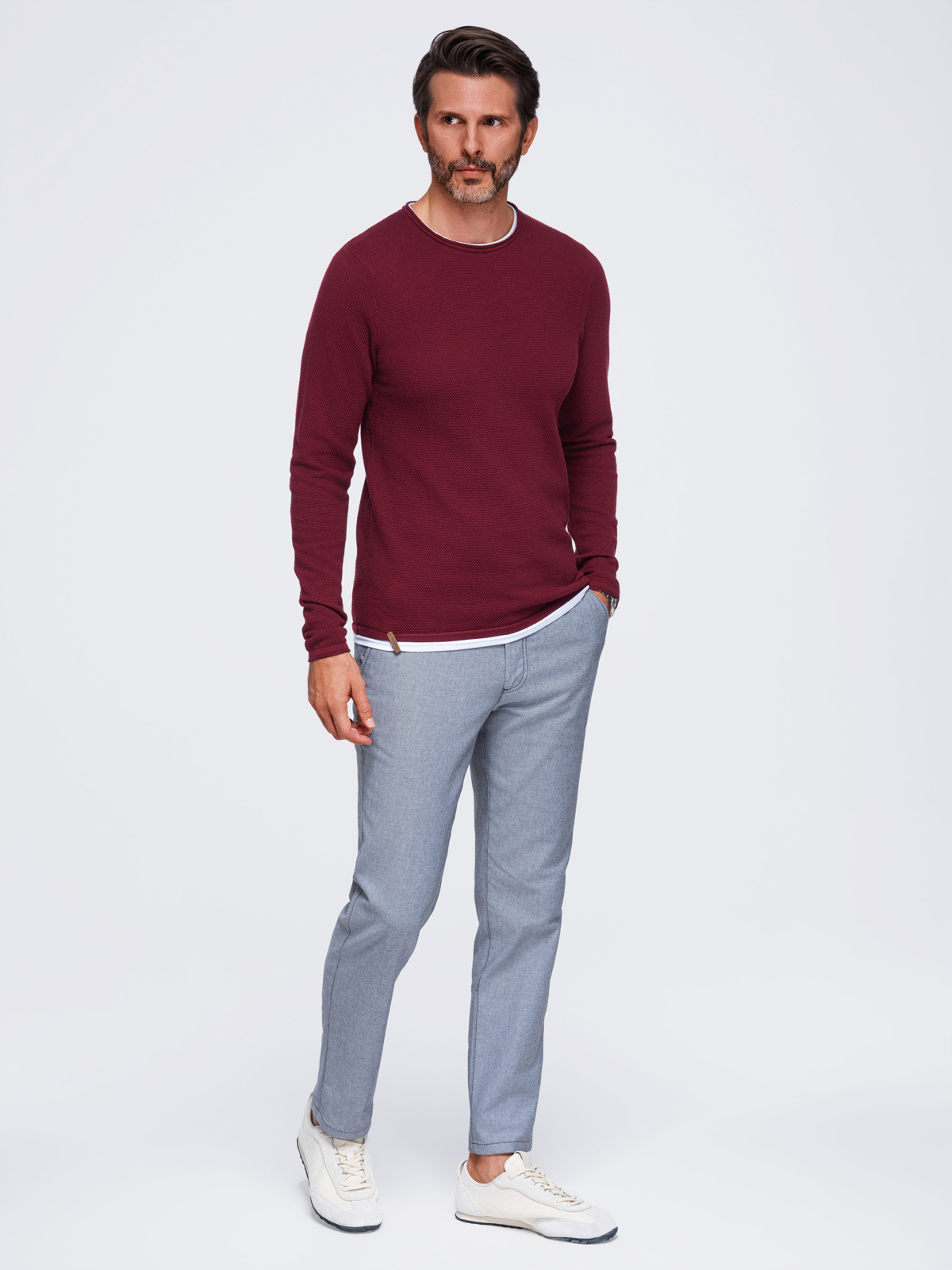 Meeste puuvillane ümara kaelusega kampsun Ombre Clothing - Image 22