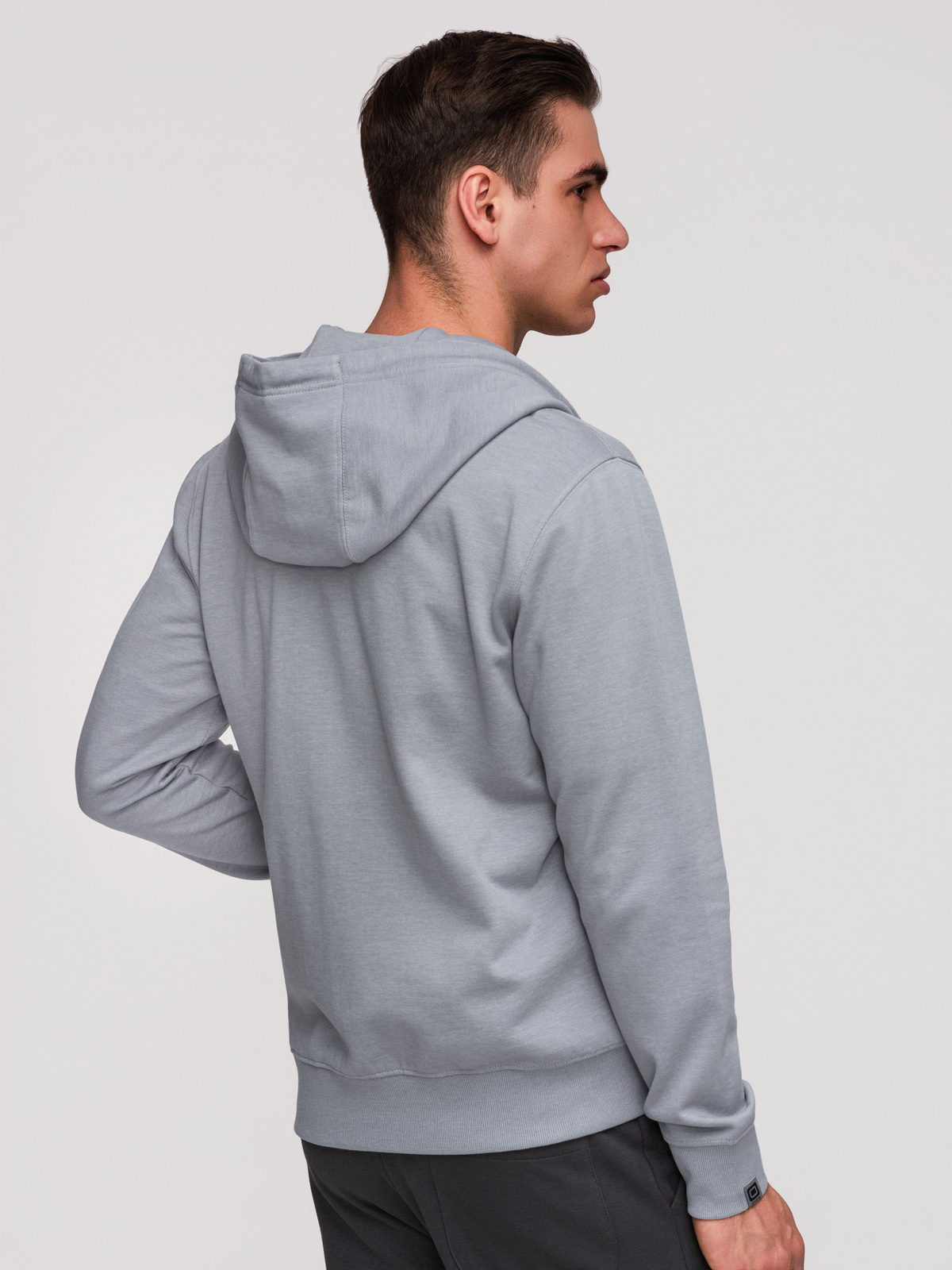 Meeste tõmblukuga kapuutsiga dressipluus Ombre Clothing - Image 4