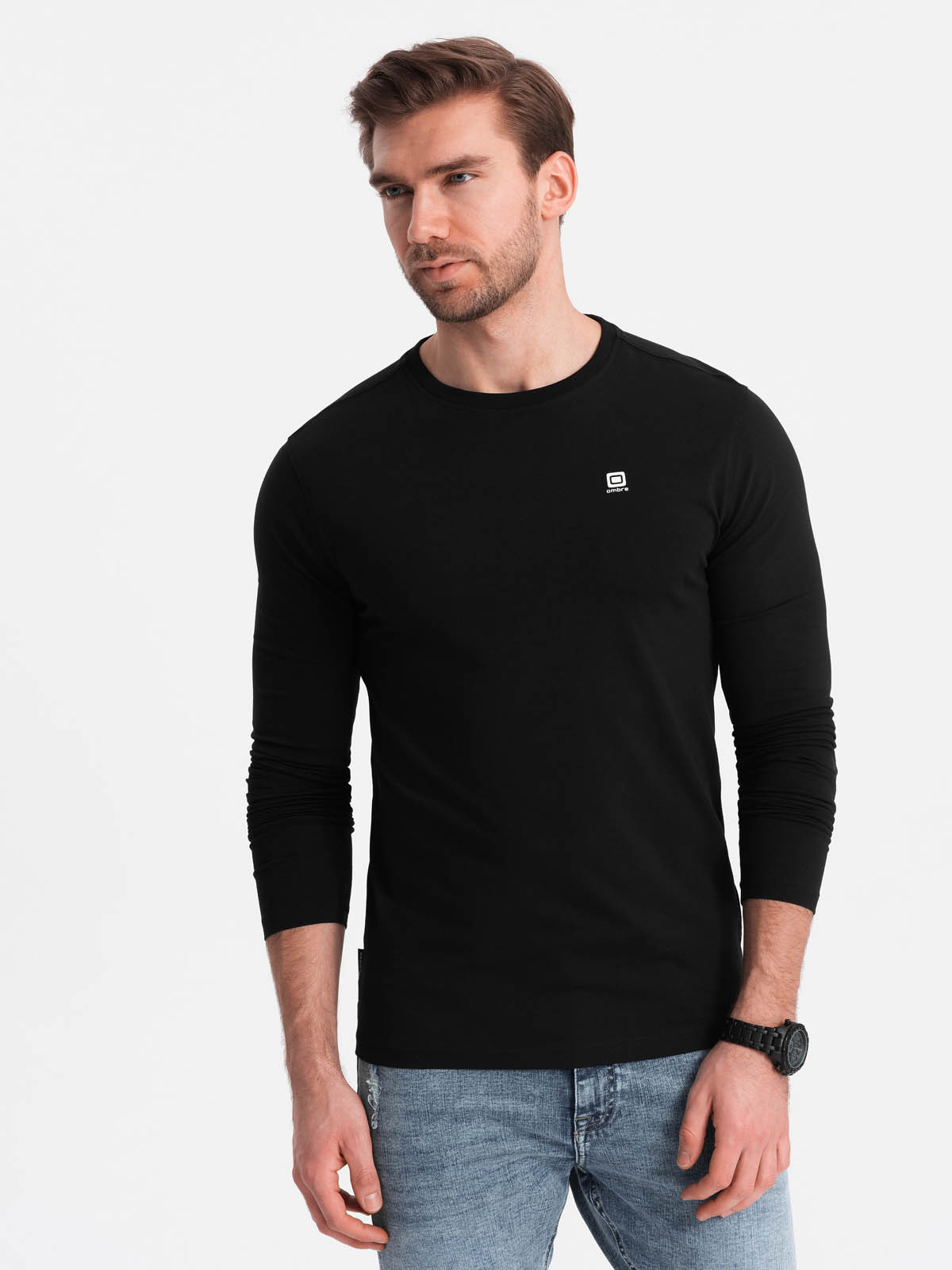Meeste pikkade varrukatega T-särk Ombre Clothing - Image 18