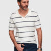 Meeste kootud triibuline polosärk Ombre Clothing - Thumbnail Image 15