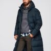 Ombre Clothing meeste pikk tepitud talvejope kapuutsiga - Thumbnail Image 18
