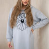 Soe kapuutsiga pikk dresskleit Kesi - Thumbnail Image 30