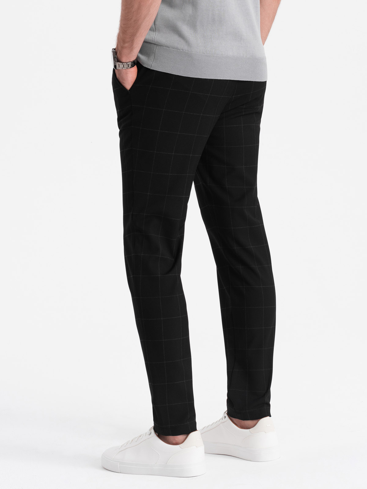 Ombre Clothing meeste ruudulised viigipüksid - Image 38