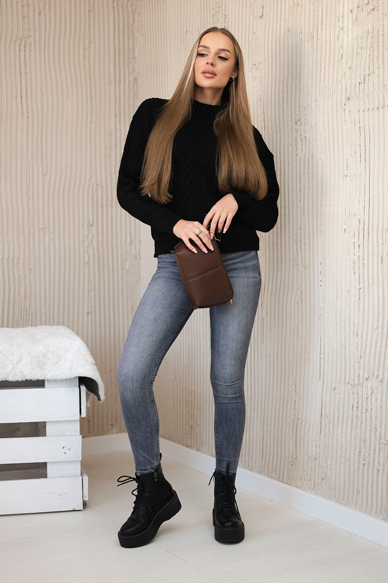 Kesi naiste kootud pullover-kampsun - Image 45