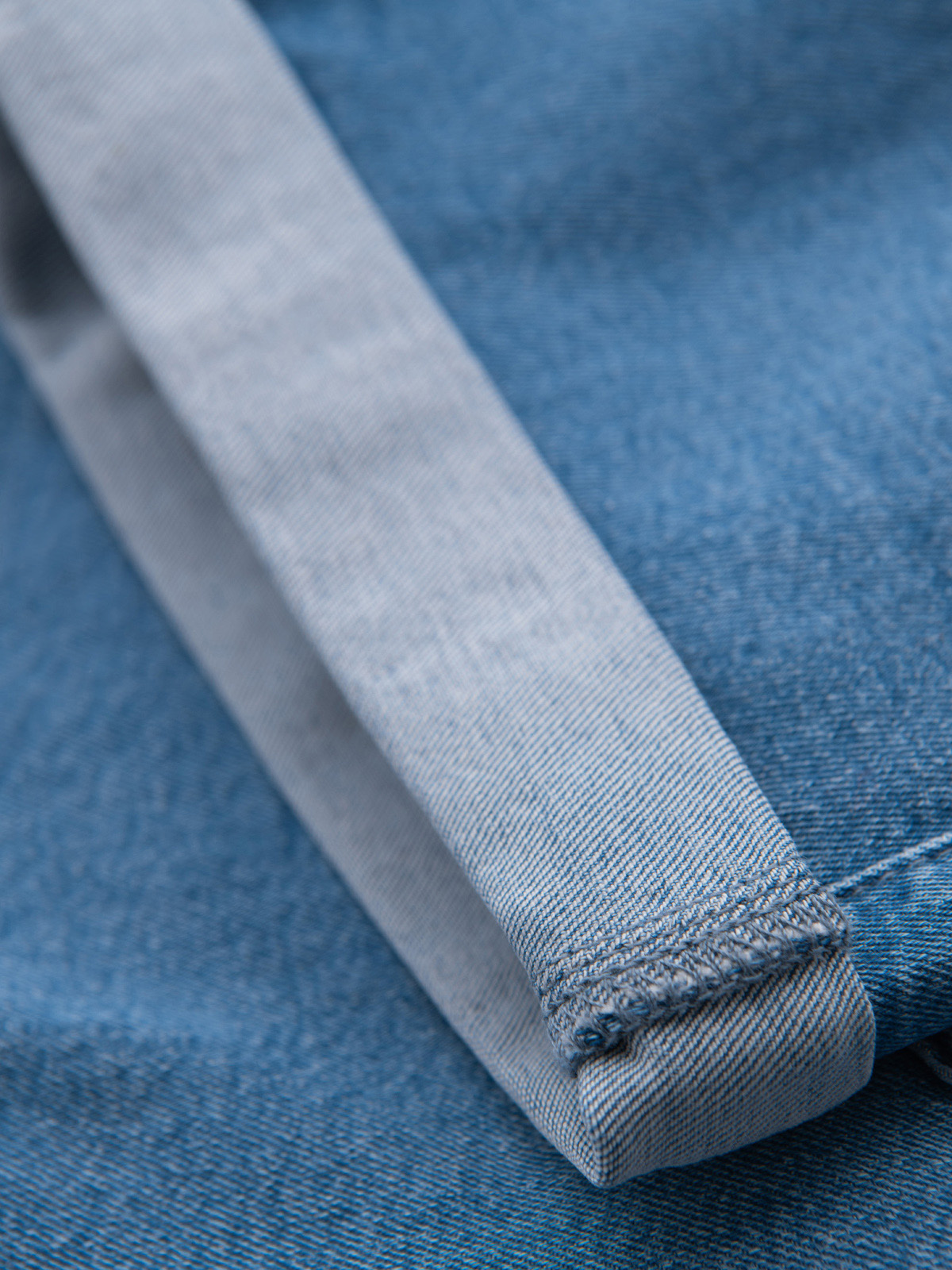 Ombre Clothing meeste teksalühikesed püksid nöörvööga - Image 9
