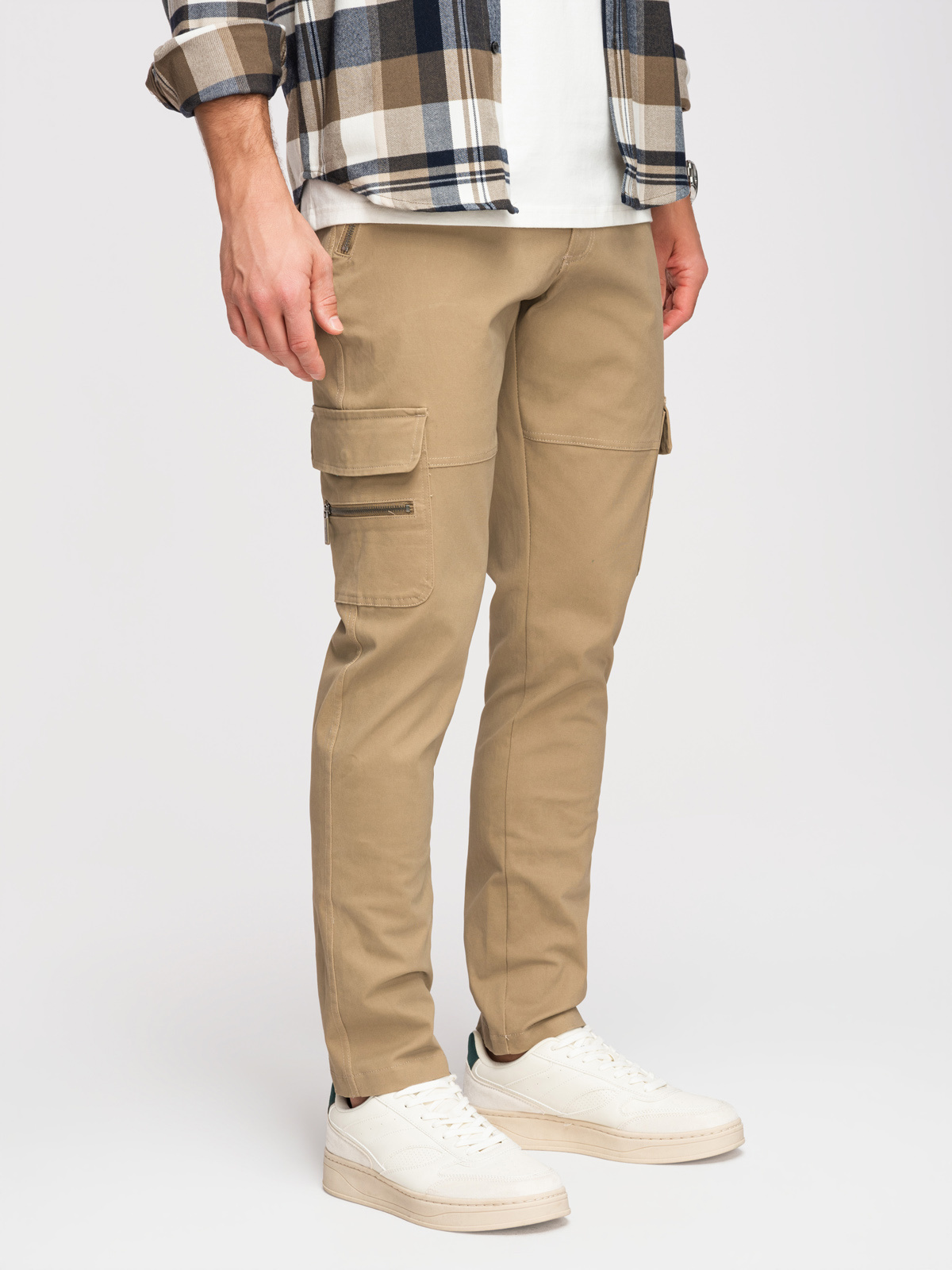 Meeste sirge lõikega cargo-püksid Ombre Clothing - Image 14
