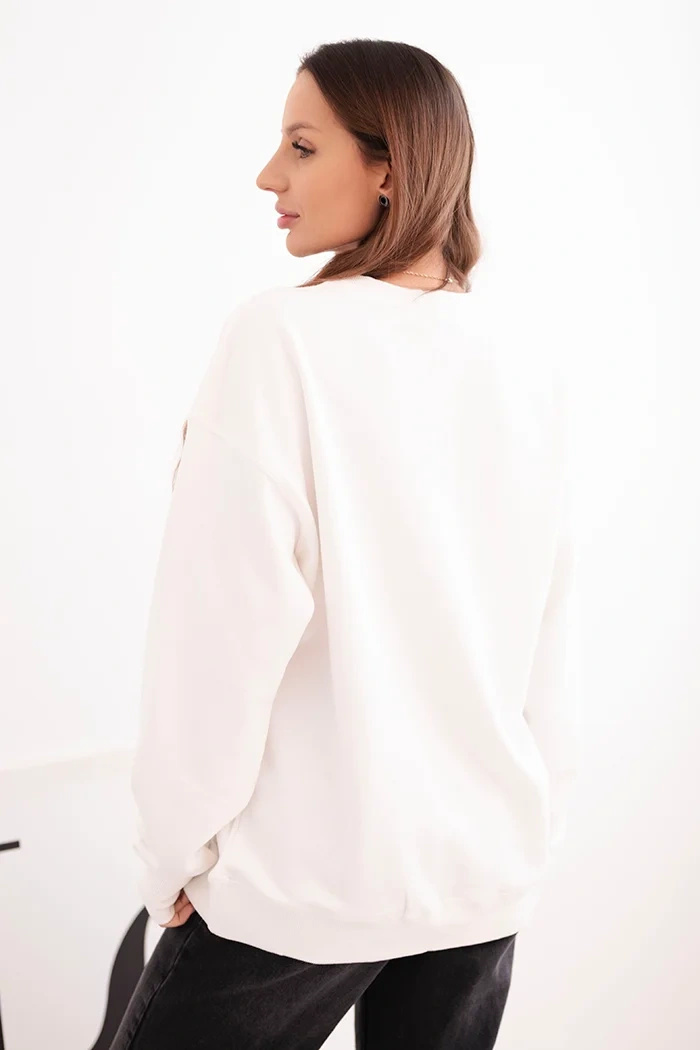 Kesi naiste puuvillane oversized dressipluus - Image 120