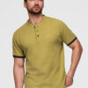 Meeste püstkrae ja nööpidega polosärk Ombre Clothing - Thumbnail Image 132